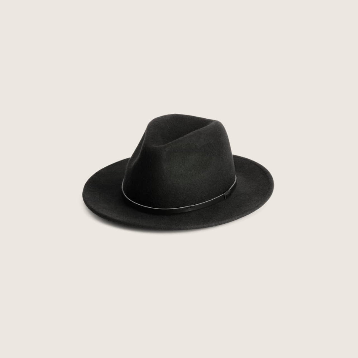 Will & Bear William Crushable Travel Hat - Black Front