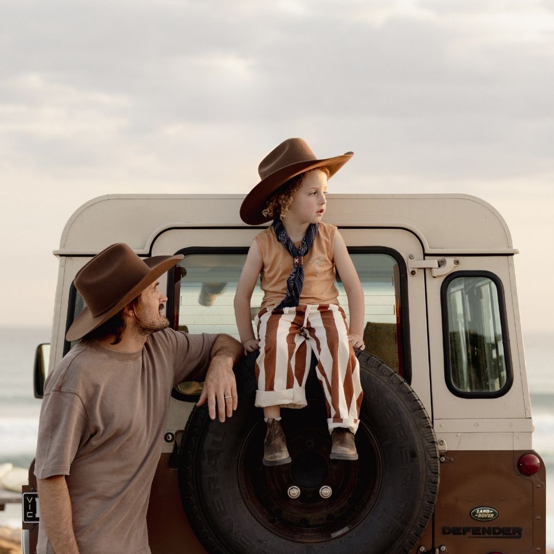 Will & Bear Little Buck Brown Kids Cowboy Hat