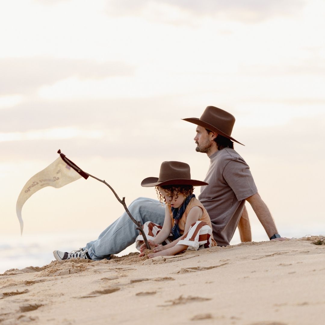Will & Bear Little Buck Brown Kids Cowboy Hat