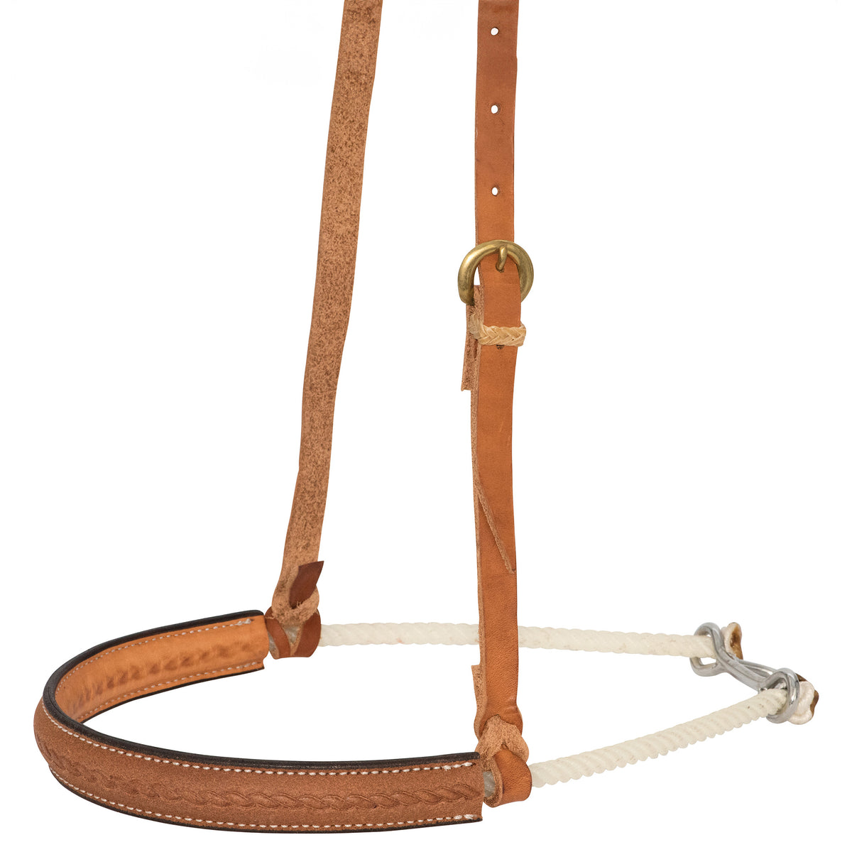 Zilco Leather Covered Rope Noseband