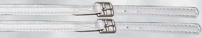 Zilco Patent Stirrup Straps - White