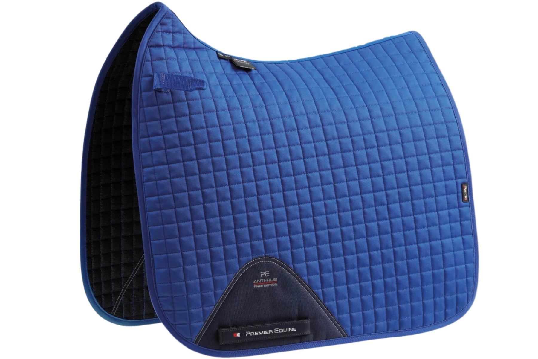 Description:Close Contact Cotton Dressage Saddle Pad_Colour:Royal Blue_Position:1