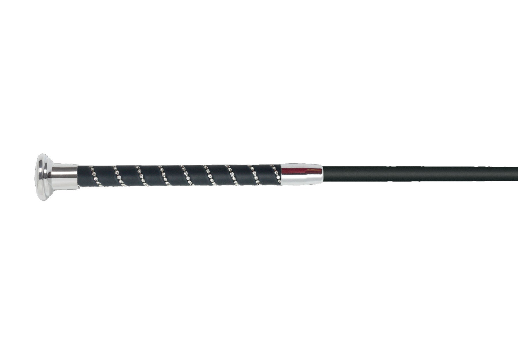 Fleck Silk Touch Dressage Whip Crystal Grip
