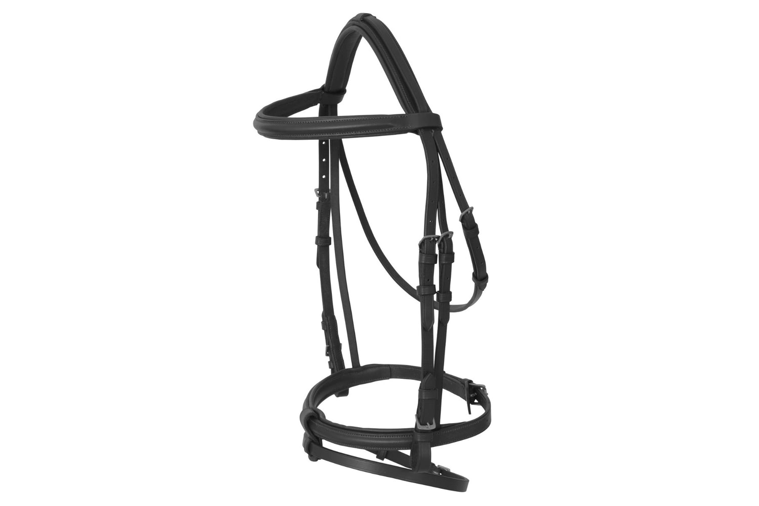 Platinum Raised Padded Hanoverian Bridle