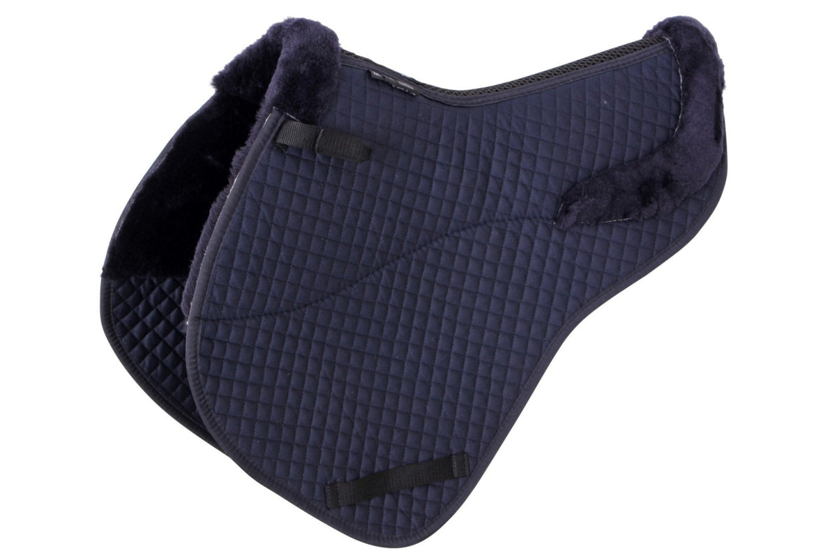 Cavallino CC Jump Shaped Lambswool Saddlecloth - Navy