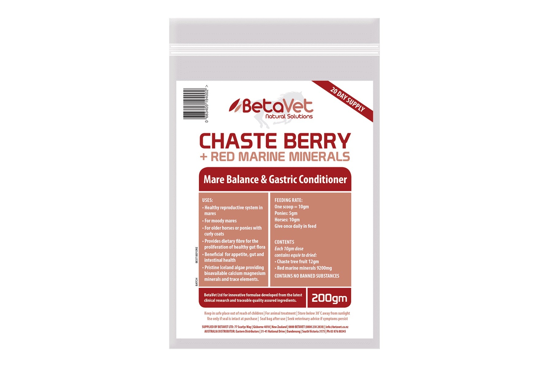 CHASTE BERRY + RED MARINE MINERALS