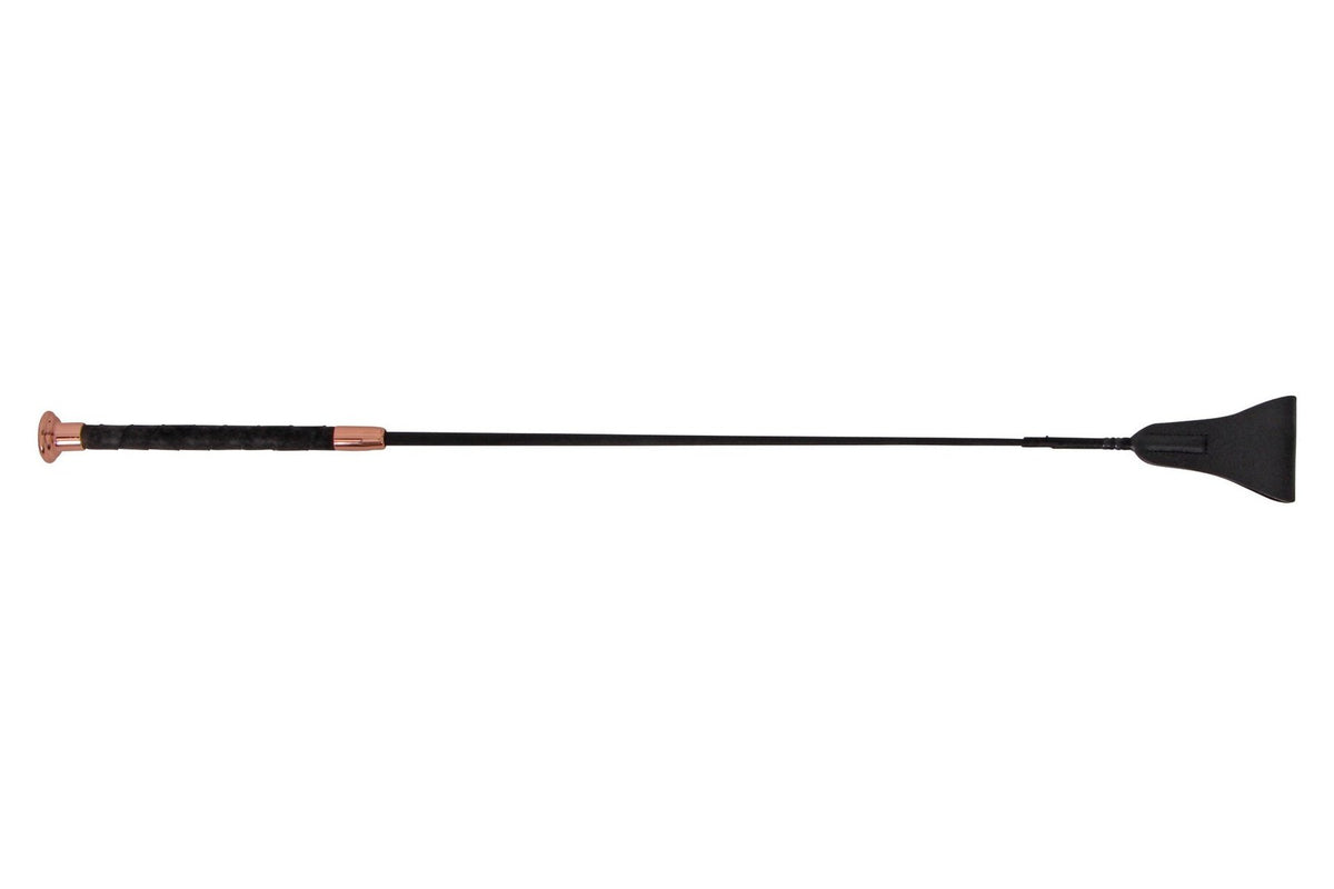 Fleck Riding Silk Touch Whip Ultra Soft Grip - Rose Gold