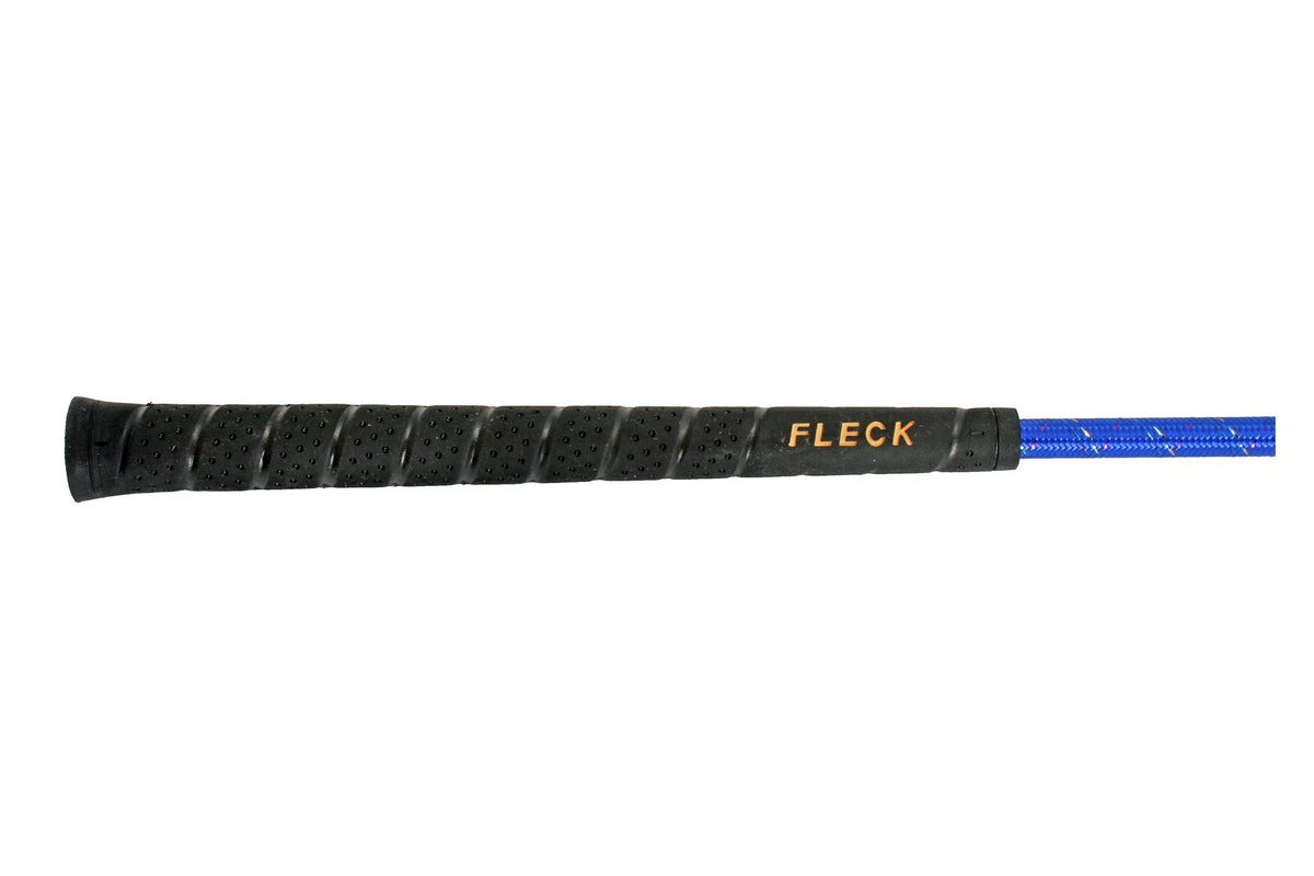 Fleck Rubber Grip Riding Whip With Flecks - Royal Blue
