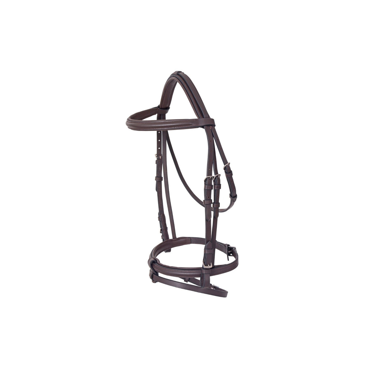 Platinum Raised Padded Hanoverian Bridle - 2