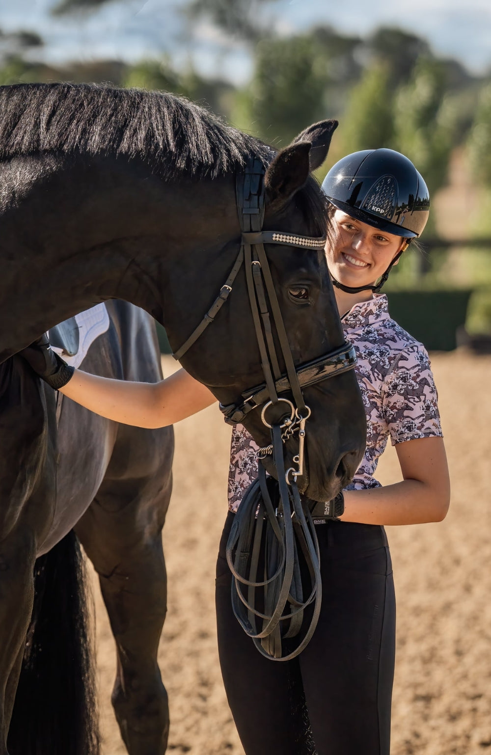 BARE Equestrian Heritage Bloom Sunsafe Riding Shirt - 3