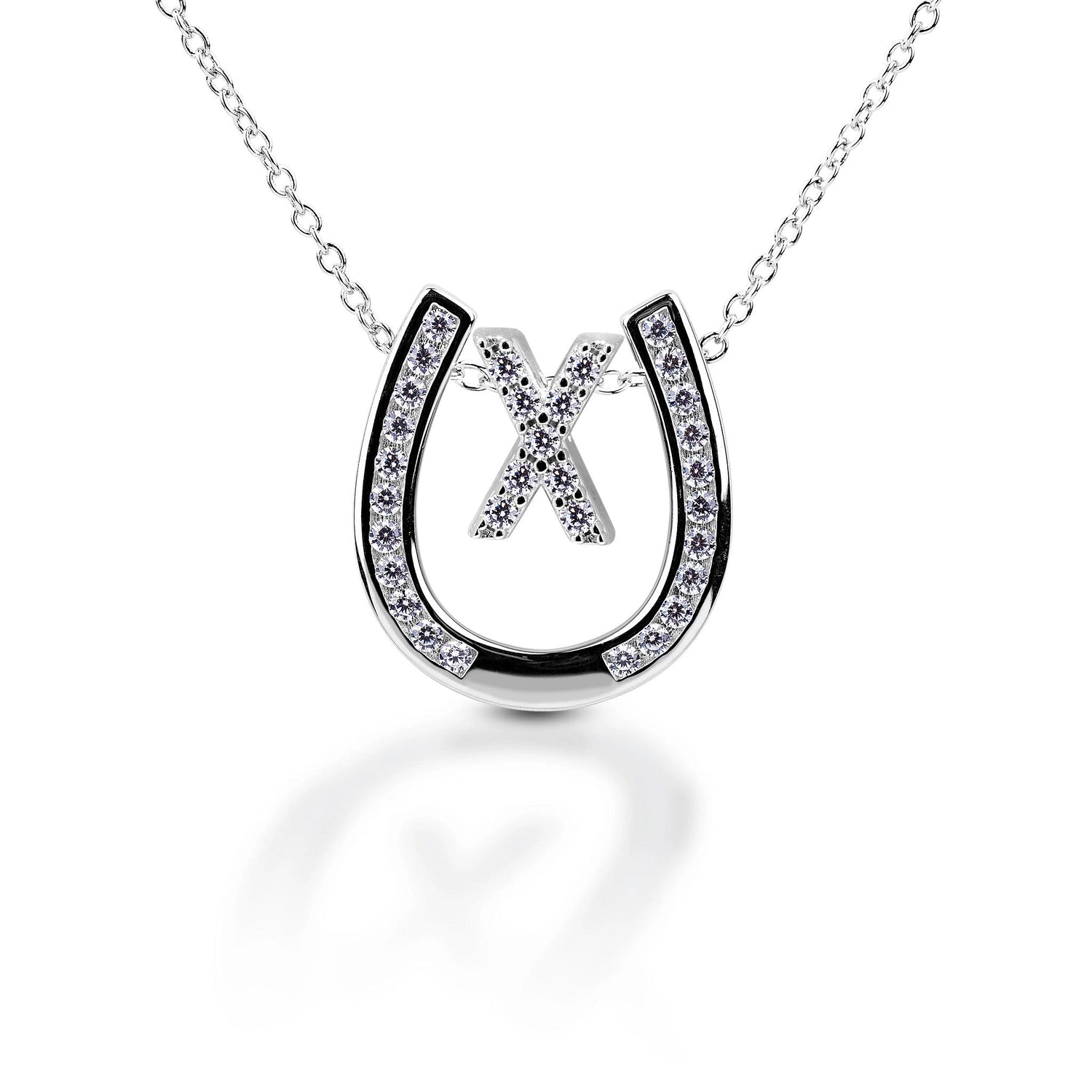 Kelly Herd Personalised Initial Horseshoe Necklace
