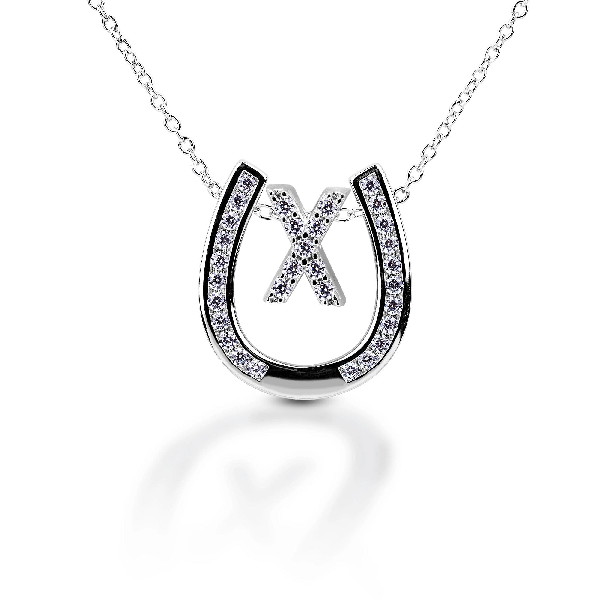 Kelly Herd Personalised Initial Horseshoe Necklace