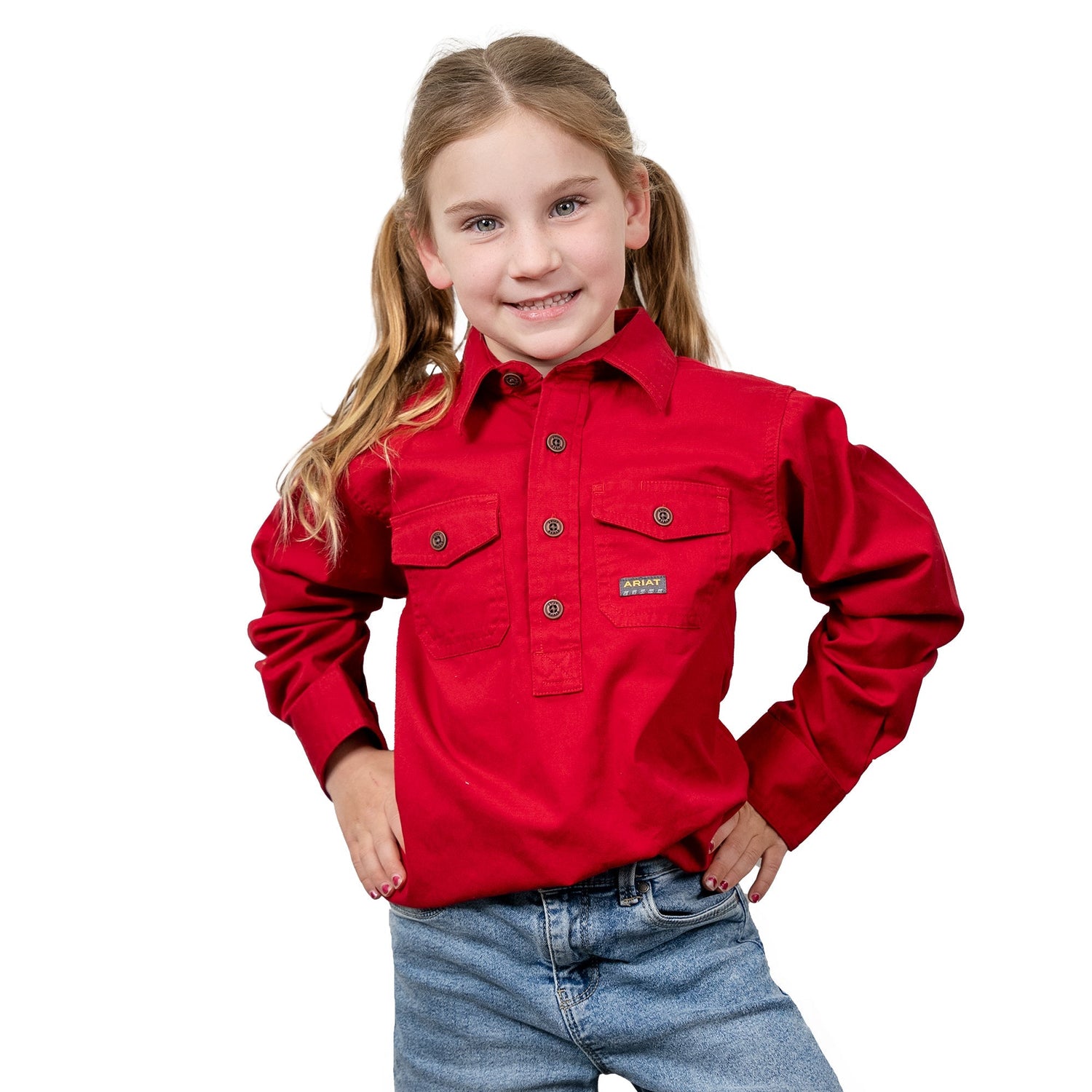 Ariat Youth Rebar Half Button Workshirt