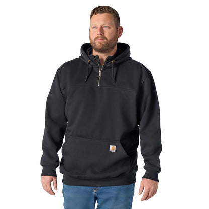 Carhartt Paxton 1/4 Zip Hooded Sweatshirt - Black