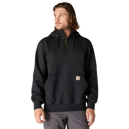 Carhartt Paxton 1/4 Zip Hooded Sweatshirt - Black
