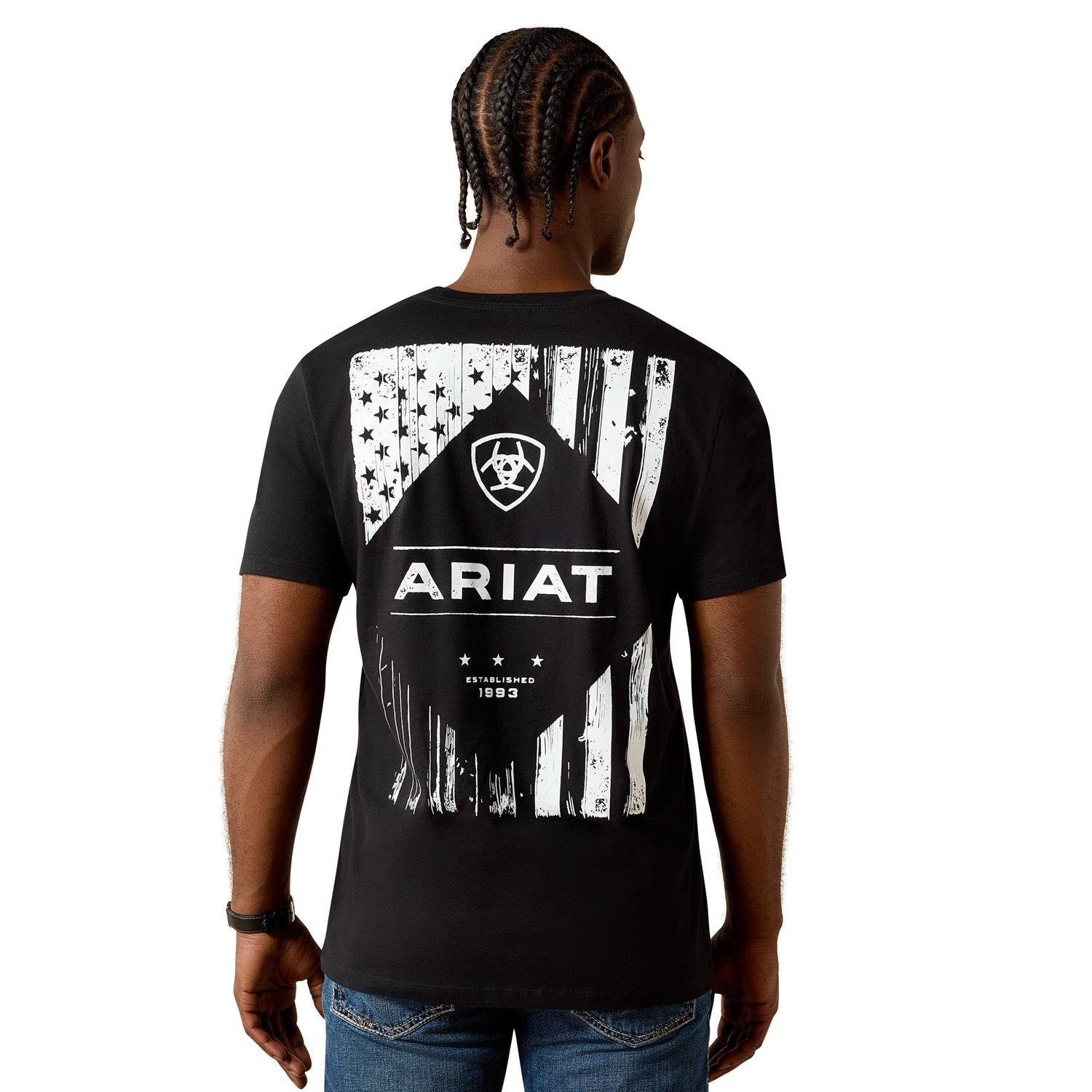 Ariat Wooden Diamond Flag Classic Fit T-Shirt