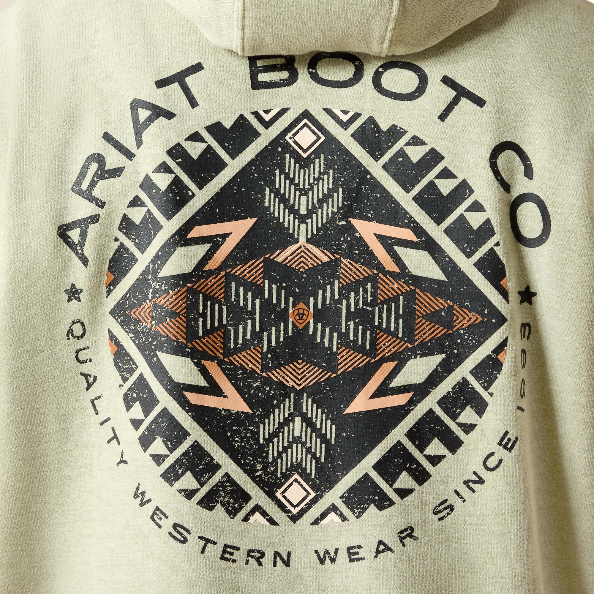 Southwest Sunset Fade Seal Hoodie - Sage Heather
