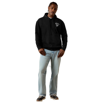 Stitched Skull Hoodie - Black