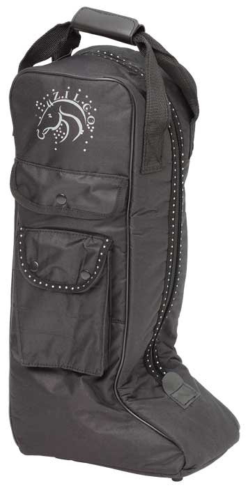 Zilco Bling Top Boot Bag Black