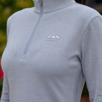 London Layer Long Sleeve Top - Bluestone Marle detail