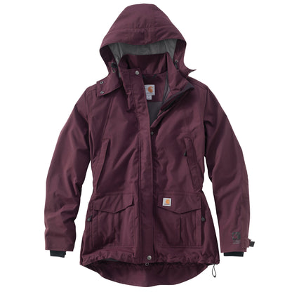 Carhartt Womens Shoreline Waterproof Jacket in Black