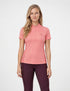 Dublin 1/4 Zip Breathable Short Sleeve Riding Top - Peach