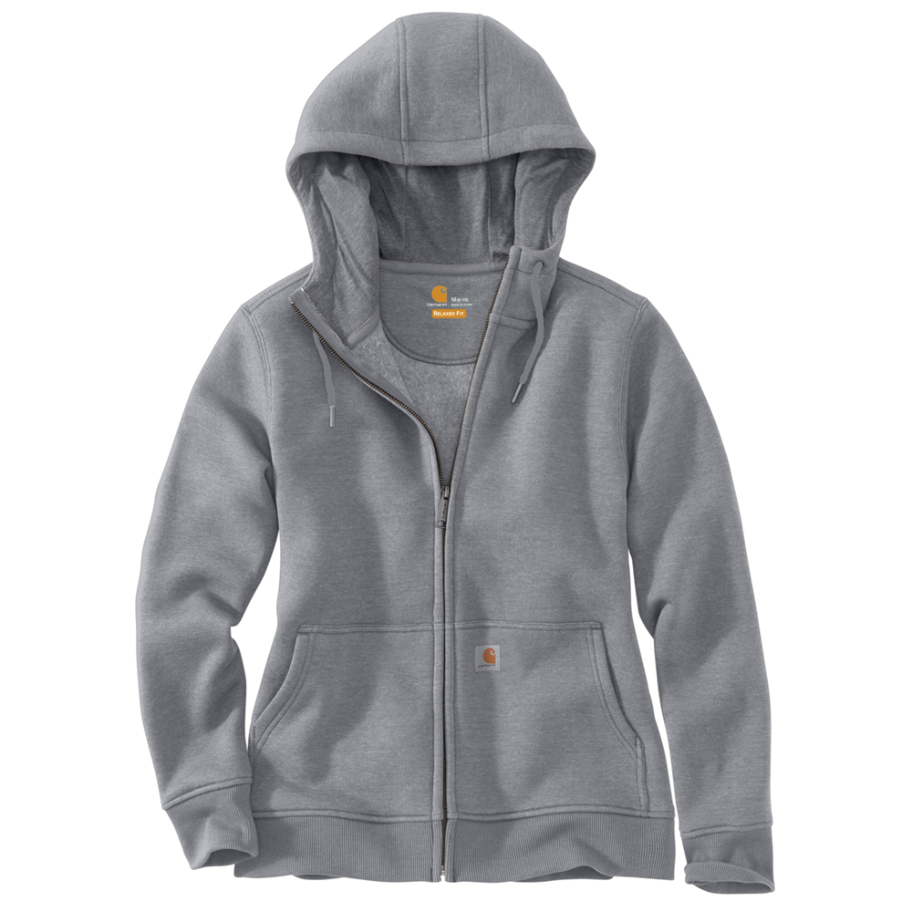 Carhartt Womens CLARKSBURG Zip Hooded Sweatshirt Asphalt Heather