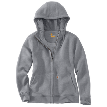 Carhartt Womens CLARKSBURG Zip Hooded Sweatshirt Asphalt Heather
