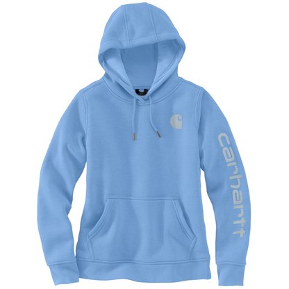 Carhartt Iconic Womens CLARKSBURG GRAPHIC Hooded Sweatshirt Skystone HDO
