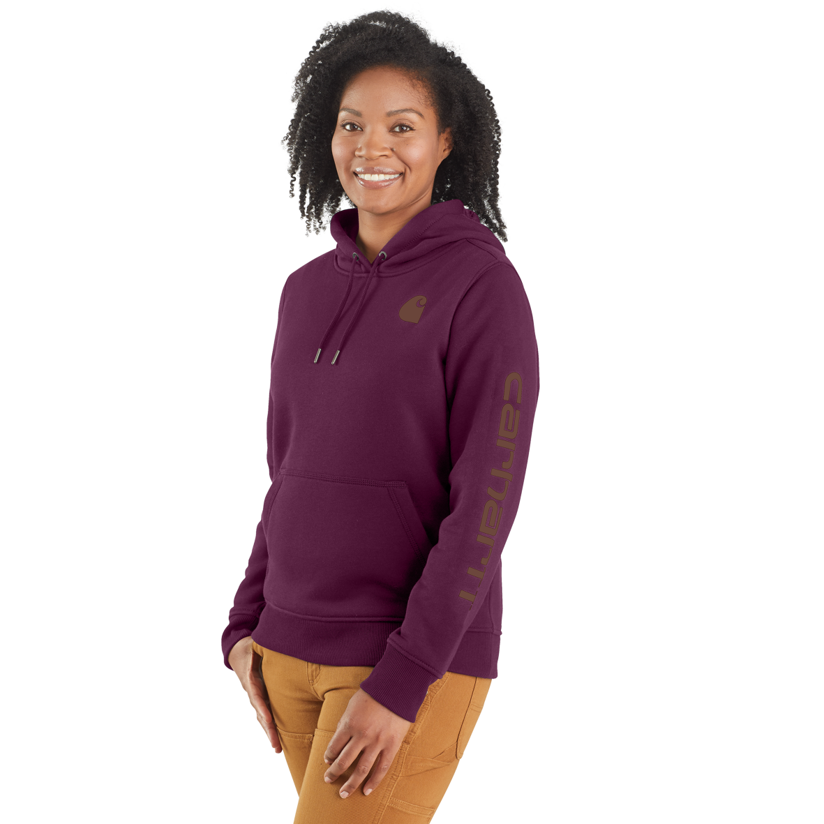 Carhartt Womens Clarksburg Fleece Graphic Hooded Sweatshirt