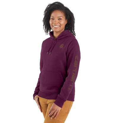 Carhartt Womens Clarksburg Fleece Graphic Hooded Sweatshirt