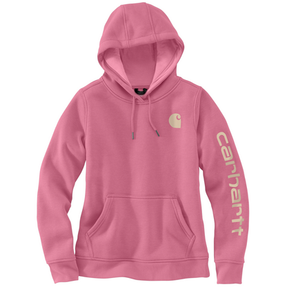 Carhartt Iconic Womens CLARKSBURG GRAPHIC Hooded Sweatshirt Woodrose V73
