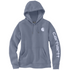 Carhartt Womens Clarksburg Graphic Hooded Sweatshirt - Wisteria Heather