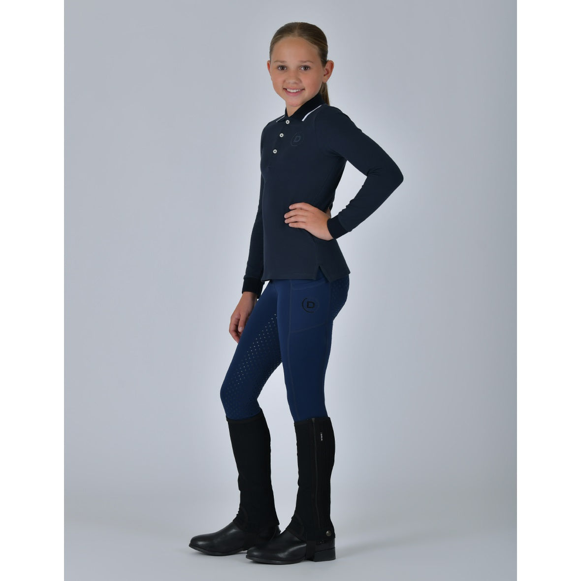 Dublin Kids Cotton Pique Long Sleeved Polo