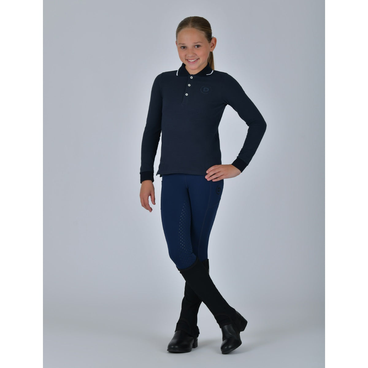 Dublin Kids Cotton Pique Long Sleeved Polo