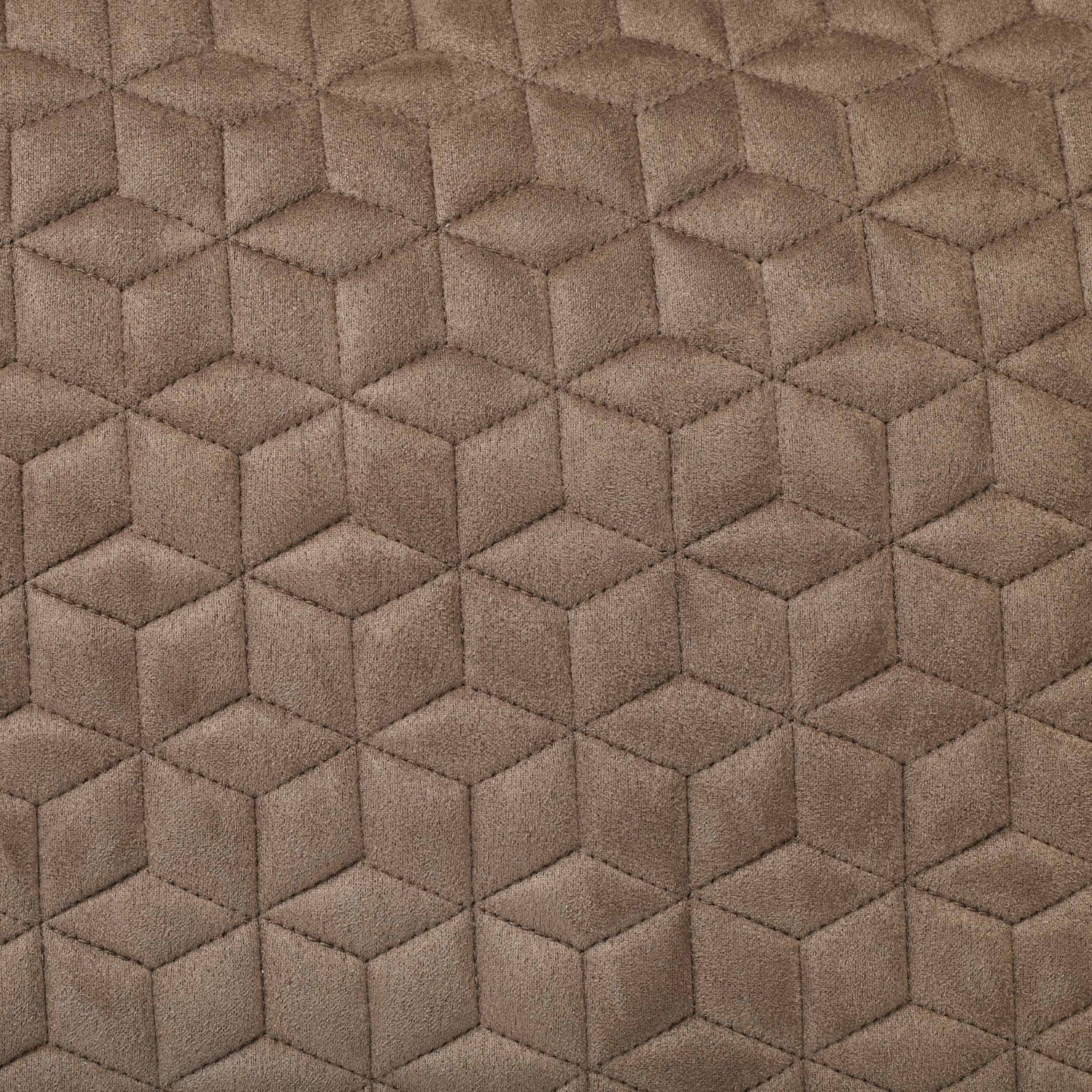 Fawn - suede fabric and quilting detail