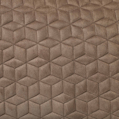 Fawn - suede fabric and quilting detail