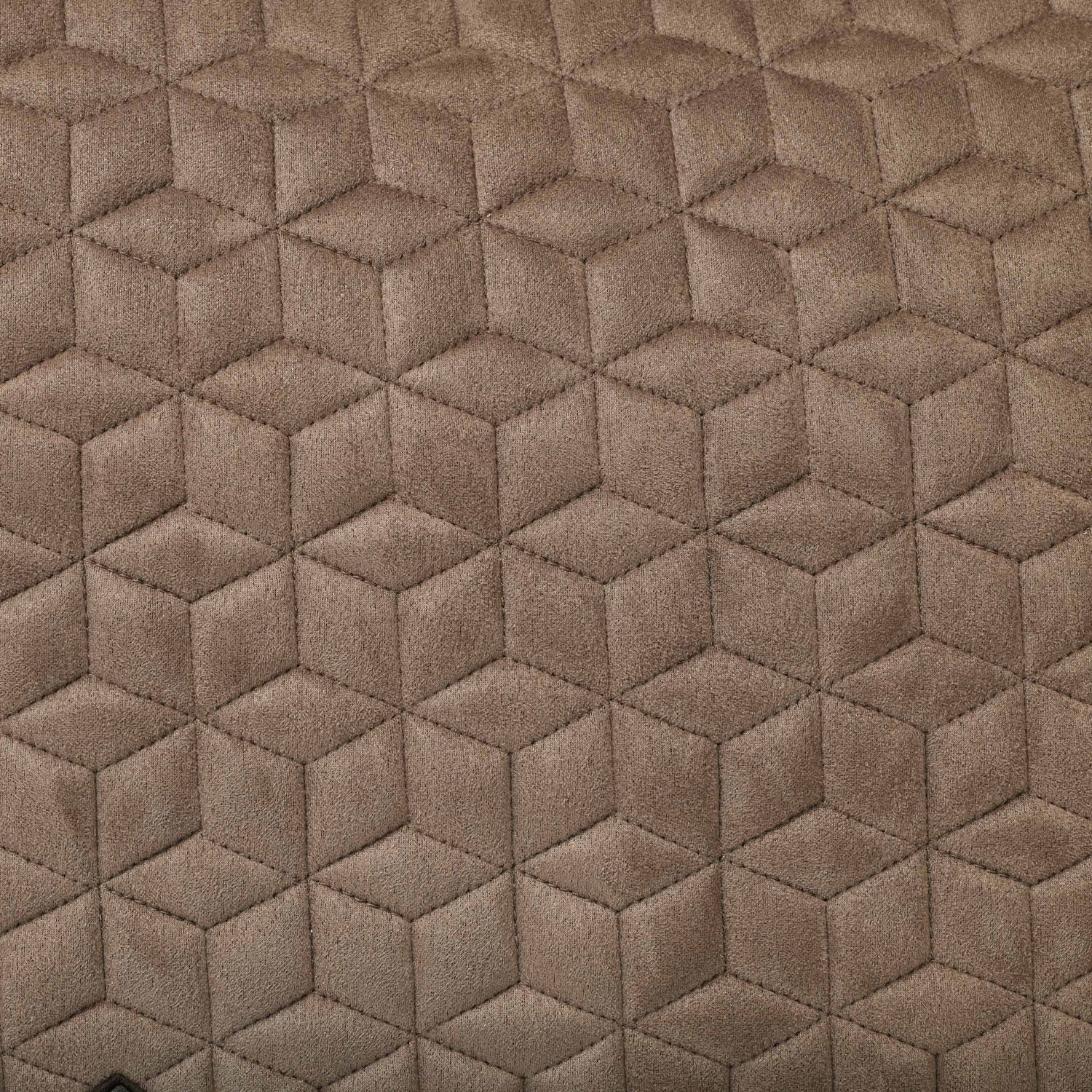 Fawn - suede fabric and quilting detail