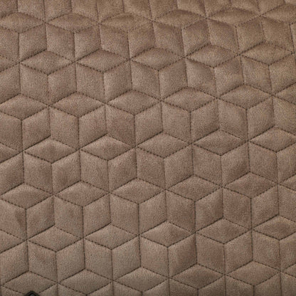 Fawn - suede fabric and quilting detail