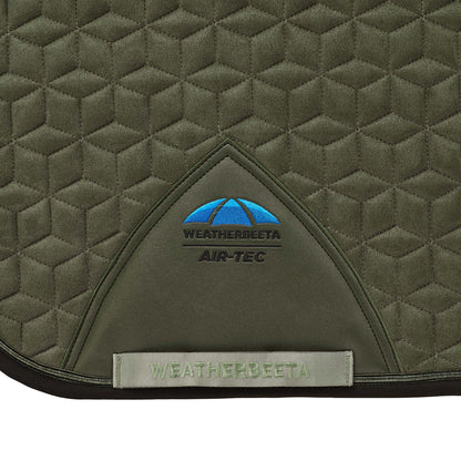 Olive - suede fabric and quilting detail