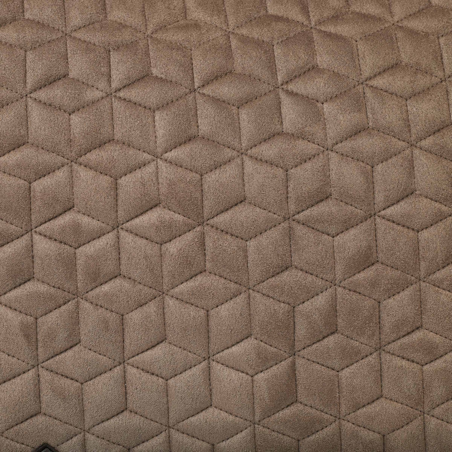 Fawn - suede fabric and quilting detail