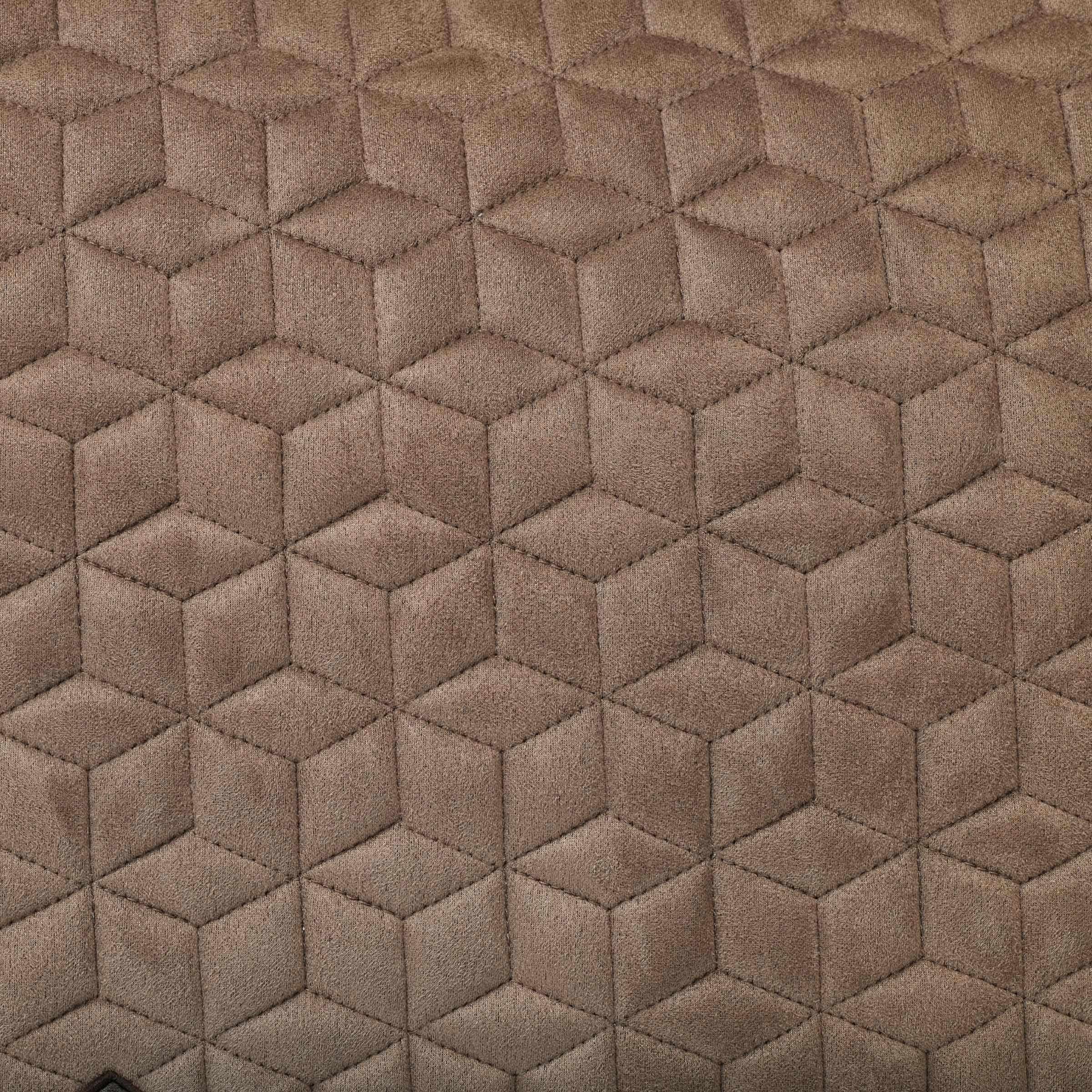 Fawn - suede fabric and quilting detail