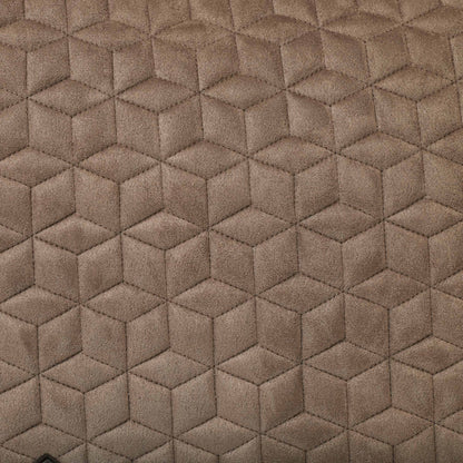 Fawn - suede fabric and quilting detail