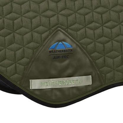 Olive - suede fabric and quilting detail