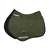 Weatherbeeta Suede Elite Air-Tec Jump Shaped Saddle Pad in Olive