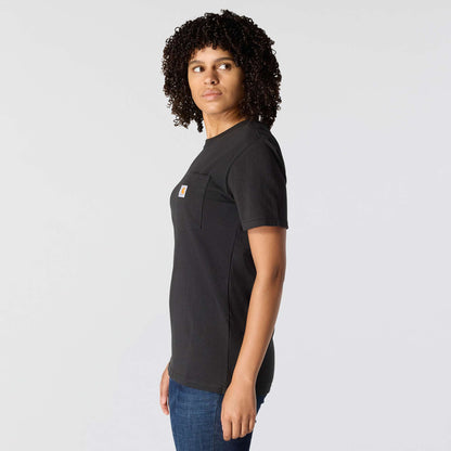 Carhartt Iconic Womens K87 Workwear Pocket T Shirt - Black