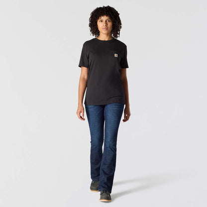 Carhartt Iconic Womens K87 Workwear Pocket T Shirt - Black
