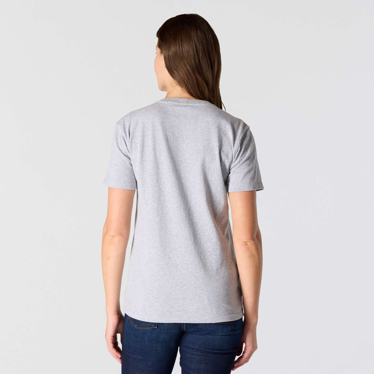 Carhartt Iconic Womens K87 Workwear Pocket T Shirt - Heather Grey
