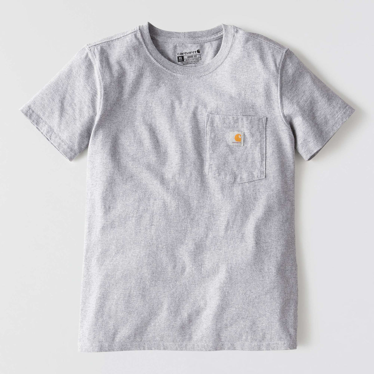 Carhartt Iconic Womens K87 Workwear Pocket T Shirt - Heather Grey