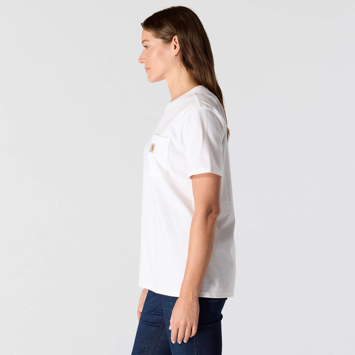 Carhartt Iconic Womens K87 Workwear Pocket T Shirt - White